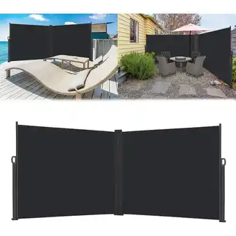 ManoMano 160x600cm Seitenmarkise Ausziehbar Balkon Sonnenschutz Sichtschutz Markise,Wasserdicht Windschutz Seitenrollo aus Polyester f Angebot