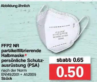 Famila Nord West FFP2 NR Partikelfiltrierende Halbmaske Persönliche Schutzausrüsting (PSA) Angebot