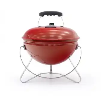 ManoMano Holzkohlegrill Tragbarer Tischgrill Kekai Tahoe 37x37x44 cm Deckel mit Transport- und Schließsystem Rote Emaille Angebot