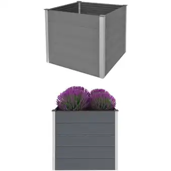 ManoMano Garten-Hochbeet,Blumenkasten wpc 100x100x91 cm Grau vidaXL Angebot