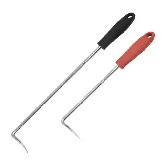 ManoMano Lycxames - Set mit 2 Grillhaken aus Edelstahl, 42,8 cm und 30,8 cm Angebot