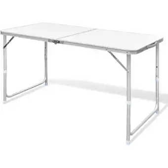 ManoMano Campingtisch zusammenklappbar höhenverstellbar Aluminium 120 x 60 cm vidaXL875008 Angebot