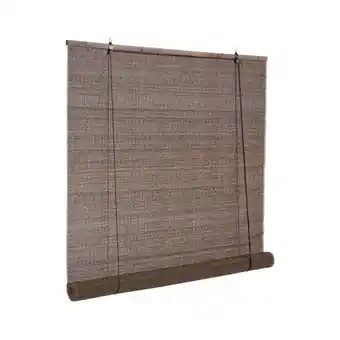 ManoMano Iperbriko - Vorhang Dora aus dunkelbraunem Bambus 120x260 cm Angebot