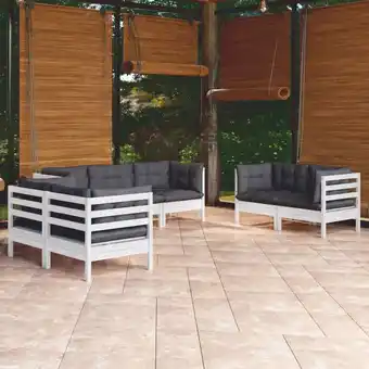 ManoMano 7-tlg. Garten-Lounge-Set,Gartenmöbel-Set mit Kissen Kiefer Massivholz vidaXL Angebot