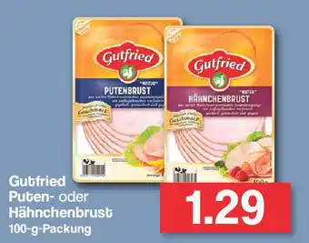 Famila Nord West Gutfried Puten oder Hähnchenbrust 100g Angebot