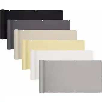 ManoMano Balkonsichtschutz 100% Polyester / Oxford-Gewebe, 100% undurchsichtig / Beige - 90x300 cm Angebot