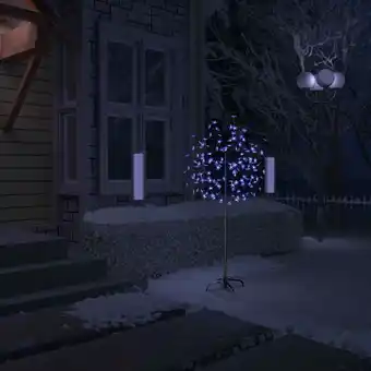 ManoMano Bonnevie - Weihnachtsbaum,Kunstbaum 120 LEDs Blaues Licht Kirschblüten 150 cm vidaXL Angebot