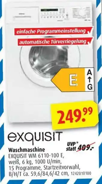 ROLLER Exquisit Waschmaschine WM 6110-100 E Angebot