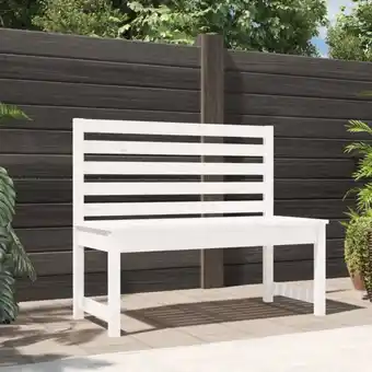 ManoMano Gartenbank Ruhebank Weiß 109 cm Massivholz Kiefer vidaXL Angebot