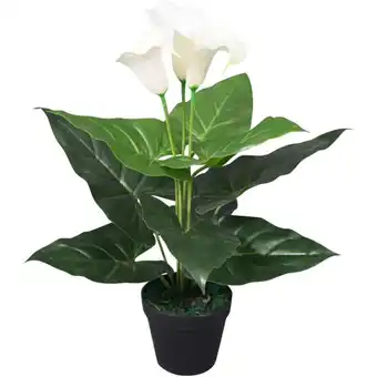 ManoMano Künstliche Calla-Lilie mit Topf 45 cm Weiß vidaXL579635 Angebot