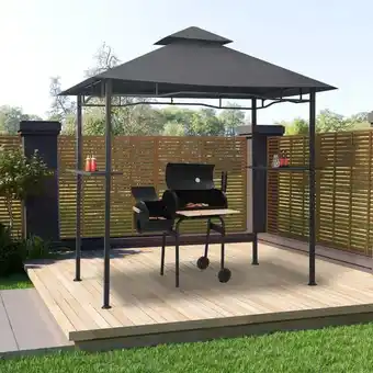 ManoMano Bonnevie - BBQ-Pavillon Grillpavillon 240x150x255 cm Anthrazit Stahl vidaXL Angebot