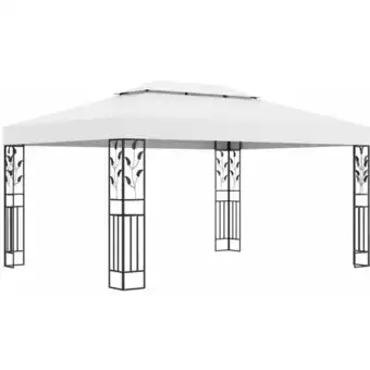 ManoMano Bonnevie - Pavillon Familienzelt mit Doppeldach 3x4 m Weiß vidaXL Angebot