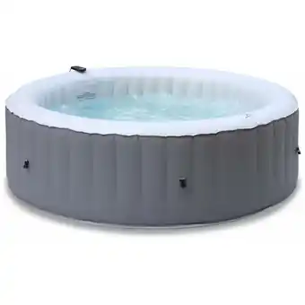 ManoMano Runder aufblasbarer spa 205 cm - MSpa Kili 6 - Grau / Weiß - Sweeek Angebot