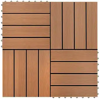 ManoMano Bonnevie - 22 Stk. Terrassenfliesen 30 x 30 cm 2 qm wpc Braun vidaXL379617 Angebot