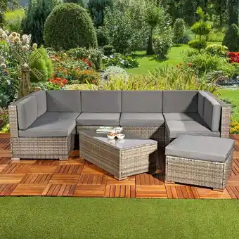 ManoMano Sitzgruppe Gartenmöbel Lounge Sitzgarnitur Rattan Gartenset Sitzgruppe Terrasse Angebot