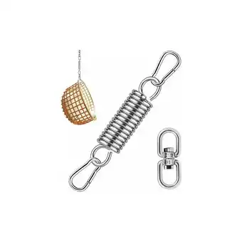 ManoMano Hammock Hanging Kit, Hammock Spring Hook, Stainless Steel Hammock Chair with Carabiner Maximum Inner Weight 250kg, Hammock, H Angebot