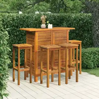 ManoMano Bonnevie - 5-tlg. Gartenbar-Set Massivholz Akazie vidaXL825659 Angebot