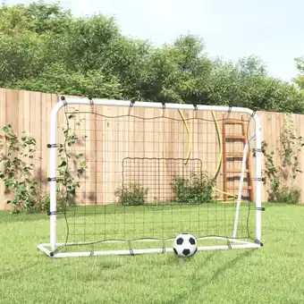 ManoMano Fußballtor mit Netz Weiß & Schwarz 184x61x123 cm Stahl & pe vidaXL582946 Angebot