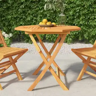 ManoMano Bonnevie - Gartentisch Klappbar,Balkontisch Campingtisch 85x85x76 cm Teak Massivholz -BV13578 Angebot