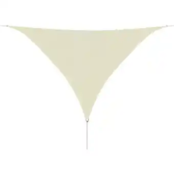 ManoMano Sonnensegel,Sonnenschutzsegel hdpe Dreieckig 3,6x3,6x3,6 m Creme vidaXL Angebot