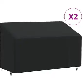 ManoMano Bonnevie - Abdeckungen für 3-Sitzer-Bank 2 Stk. 165x70x65/94cm 420D Oxford vidaXL100481 Angebot