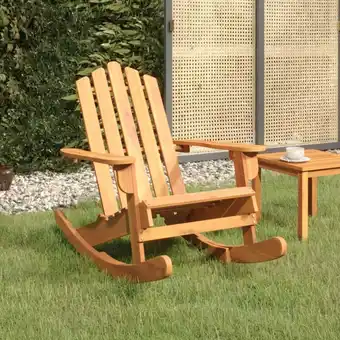 ManoMano Relax-Sessel,Adirondack-Schaukelstuhl,Gartenmöbel Massivholz Akazie -77607 Angebot