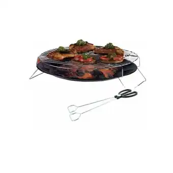 ManoMano Barbeque Grill - Grillset Holzkohle - 36x36x20 cm - Schwarz - black - Maxxgarden Angebot