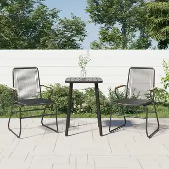 ManoMano 2 Stk. Gartenstühle Garten Balkon Terrasse Outdoor Sessel Gartenmöbel Schwarz 58x59x85,5 cm pvc Rattan BZRBD279424 Maisonchic Angebot