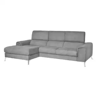 ManoMano Pronter-Sofa, 2 linke Halbinselelemente mit elefantfarbener, verstellbarer Kopfstütze Angebot