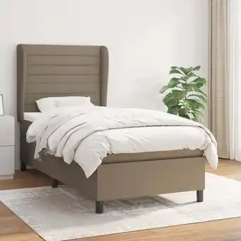 ManoMano Boxspringbett mit Matratze Taupe 80x200 cm Stoff Vidaxl Taupe Angebot