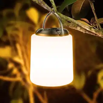 ManoMano Wiederaufladbare LED-Campingleuchte – 3000 k warmweißes Licht, einstellbare Helligkeit 3 Modi, tragbare und wasserdichte Zelt Angebot