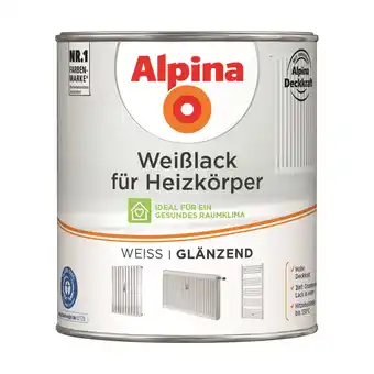 toom Baumarkt Alpina Heizkörperlack weiß glänzend 750 ml Angebot