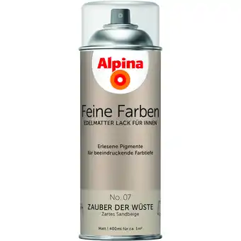 toom Baumarkt Alpina Feine Farben 'Zauber der Wüste' beige matt 400 ml Angebot