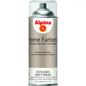 toom Baumarkt Alpina Feine Farben 'Zeitloses Matt-Weiß' matt 400 ml Angebot