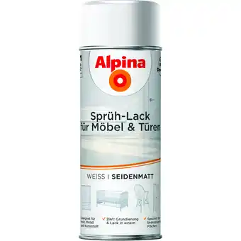 toom Baumarkt Alpina Sprühlack weiß seidenmatt 400 ml Angebot