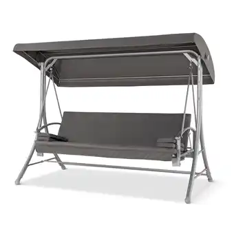 toom Baumarkt Hollywoodschaukel 'Sophia' 3-Sitzer anthrazit 228 x 167 x 120 cm Angebot