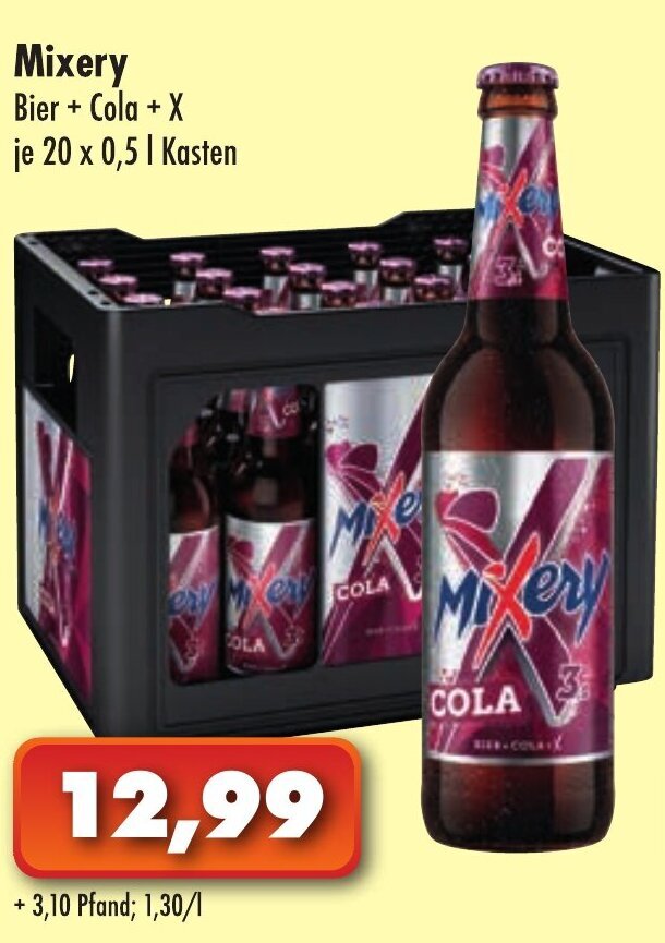 Mixery Bier Cola X 20x0,5L Angebot bei Lösch Depot