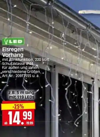 Herkules Baumarkt LED Eisregen Vorhang Angebot