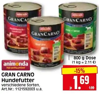 Herkules Baumarkt Animonda Gran Carno Hundefutter 800g Angebot