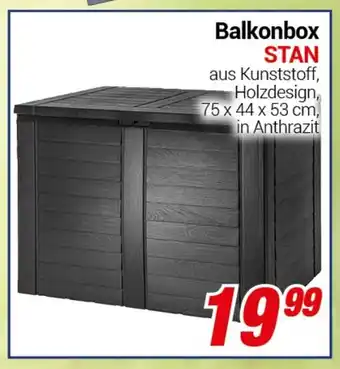 CENTERSHOP Balkonbox STAN, 75 x 44 x 53 cm, Angebot