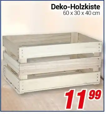 CENTERSHOP Deko-Holzkiste 60 x 30 x 40 cm Angebot