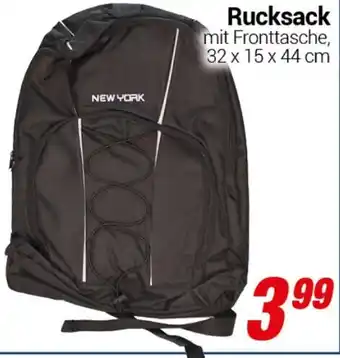 CENTERSHOP Rucksack 32 x 15 x 44 cm Angebot