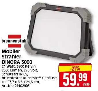 Herkules Baumarkt Brennenstuhl Mobiler Strahler Dinora 3000 Angebot