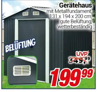 CENTERSHOP Gerätehaus Angebot