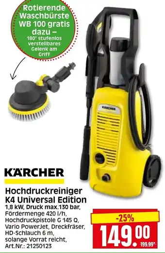 Herkules Baumarkt Karcher Hochdruckreiniger K4 Universal Edition Angebot