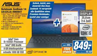 HEM Expert Asus Notebook ZenBook 14 UX425JA-HM094T Angebot