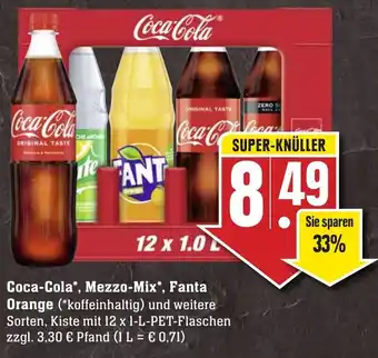 SBK Coca Cola, Mezzo Mix, Fanta Orange 12x1L Angebot