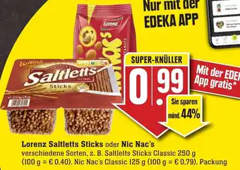 SBK Lorenz Saltletts Sticks oder Nic Nac's Angebot