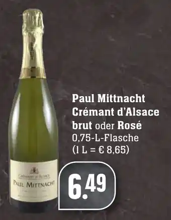 SBK Paul Mittnacht Crémant d'Alsace brut oder Rosé 0,75L Angebot