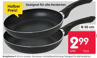 Rusta Bratpfanne 20 cm, schwarz. Angebot